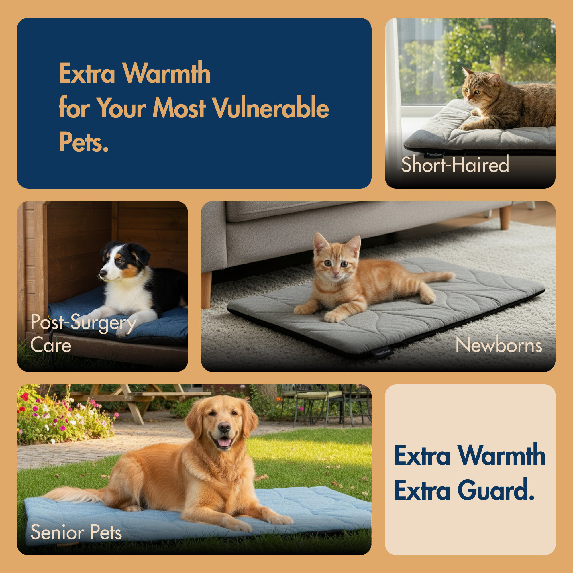 Square Electric Heated Pet Mat