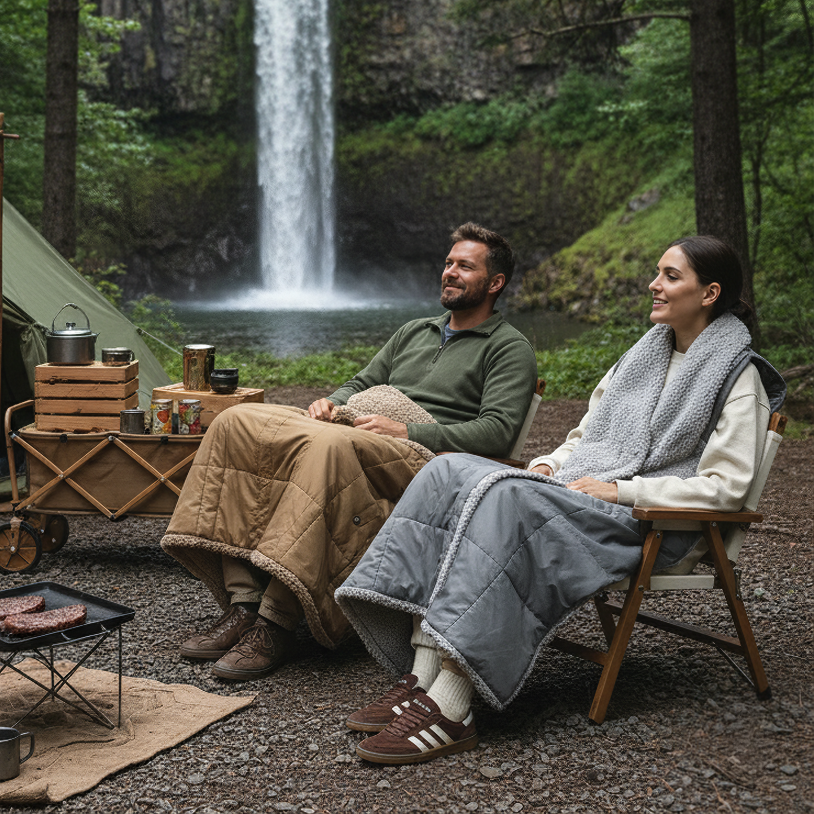 2-in-1 Cordless Wearable Heated Blanket