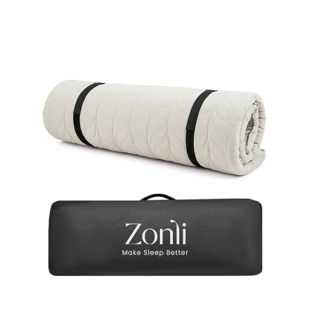 Thick 100% Soft Cotton Floor Mattress - Removable Cover