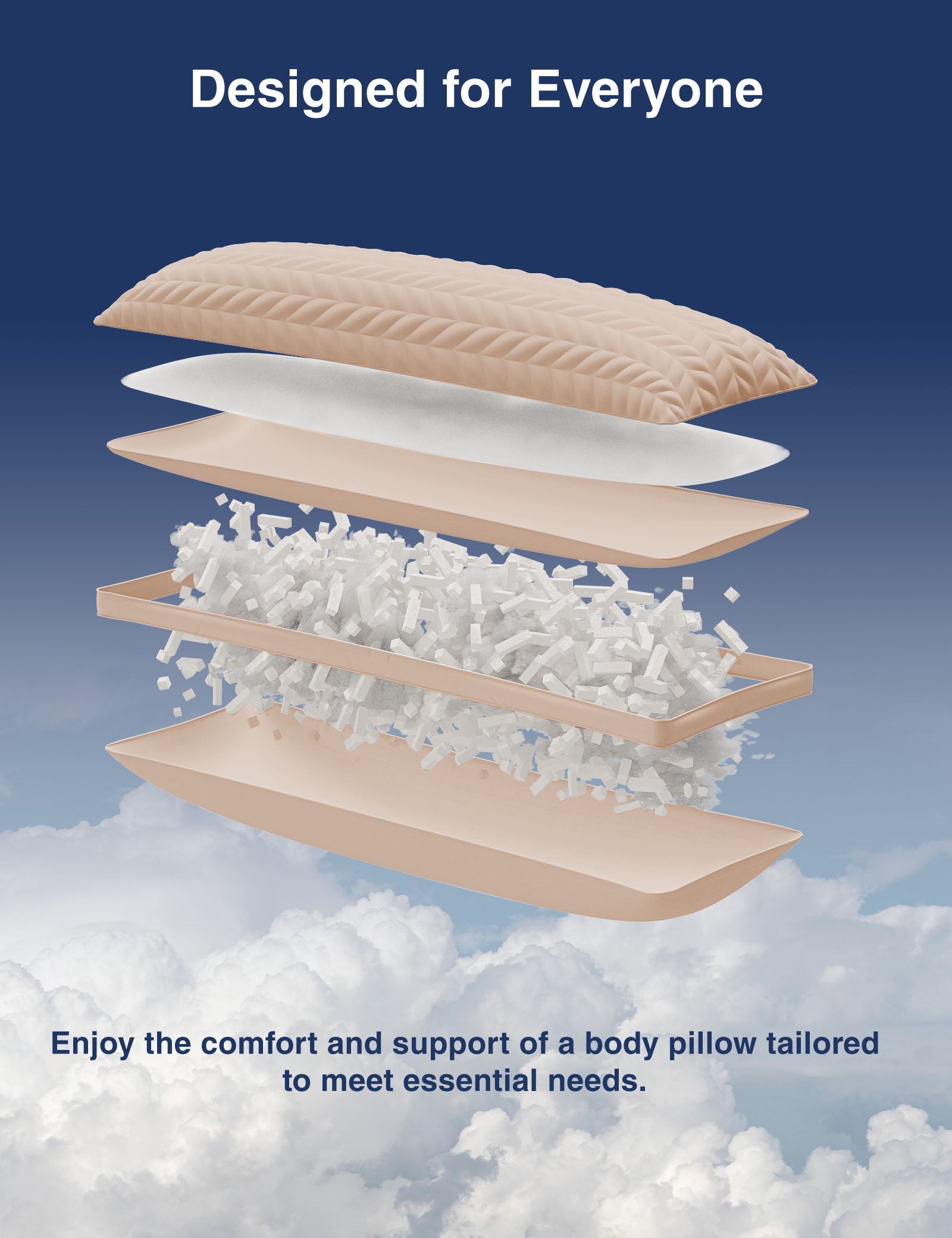 PostureAlign Basic Body Pillow