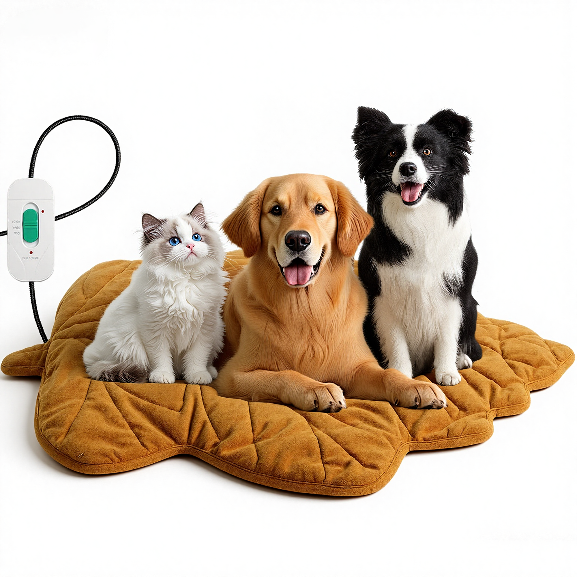 Maple Leaf-Shaped Pet Heating Mat