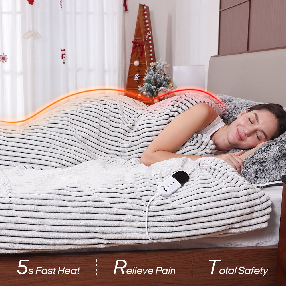 Pain-Relief Heated Weighted Blanket — Floor Mattress Warm Partner