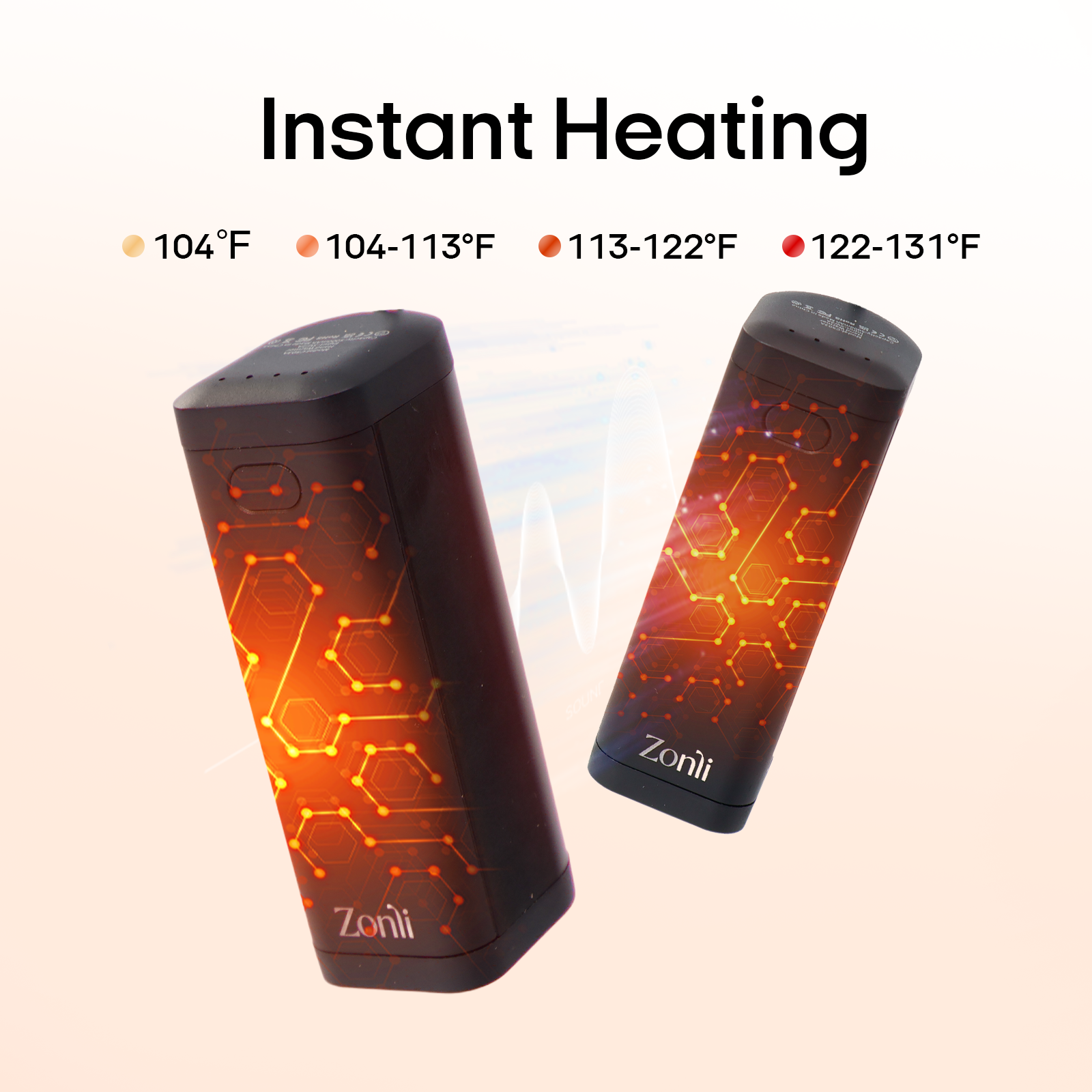 Split-Magnetic Hand Warmers Rechargeable 2 Pack