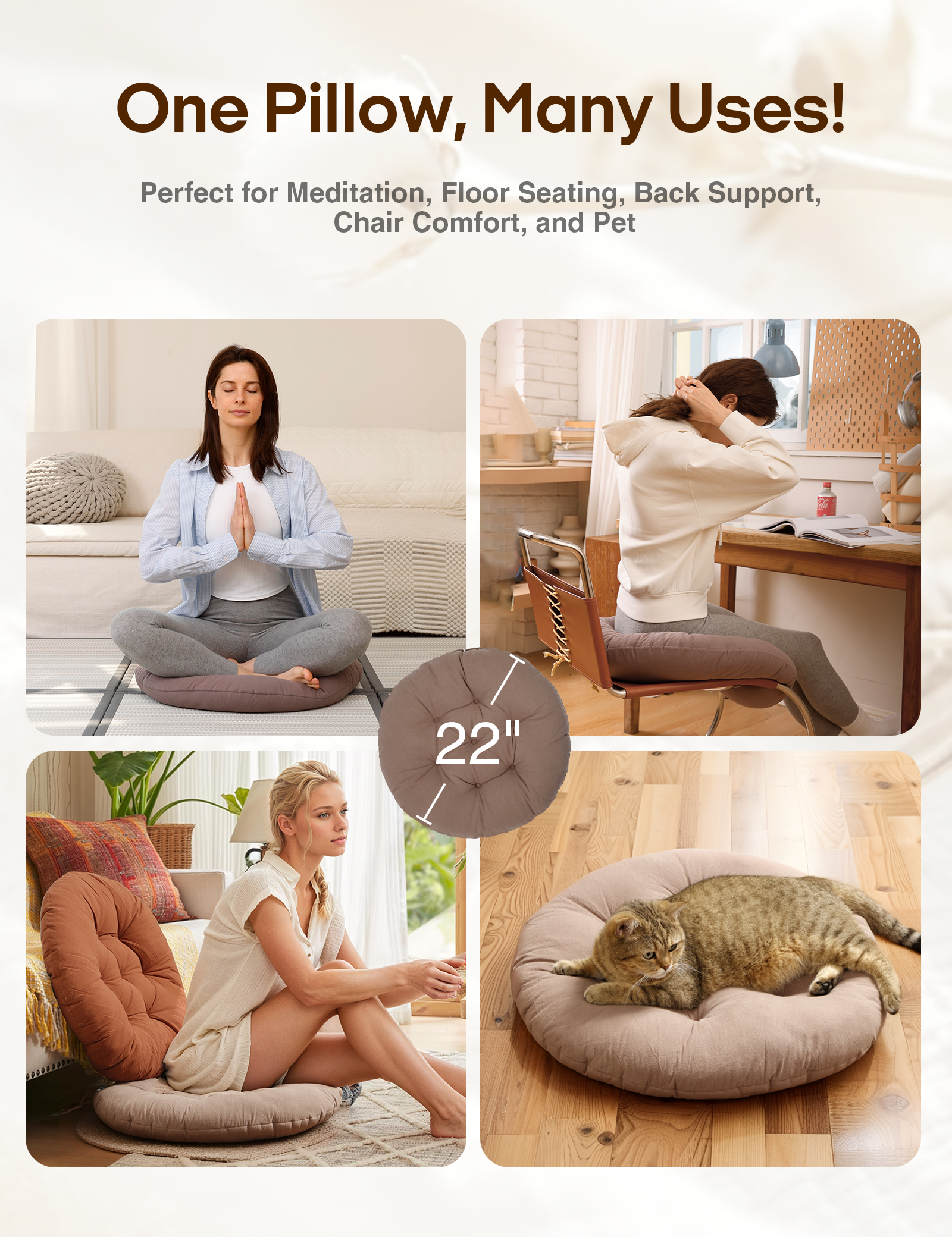 Sit & Relax Floor Pillow