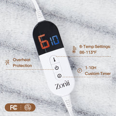 Fuzzy Calming Heated Weighted Blanket