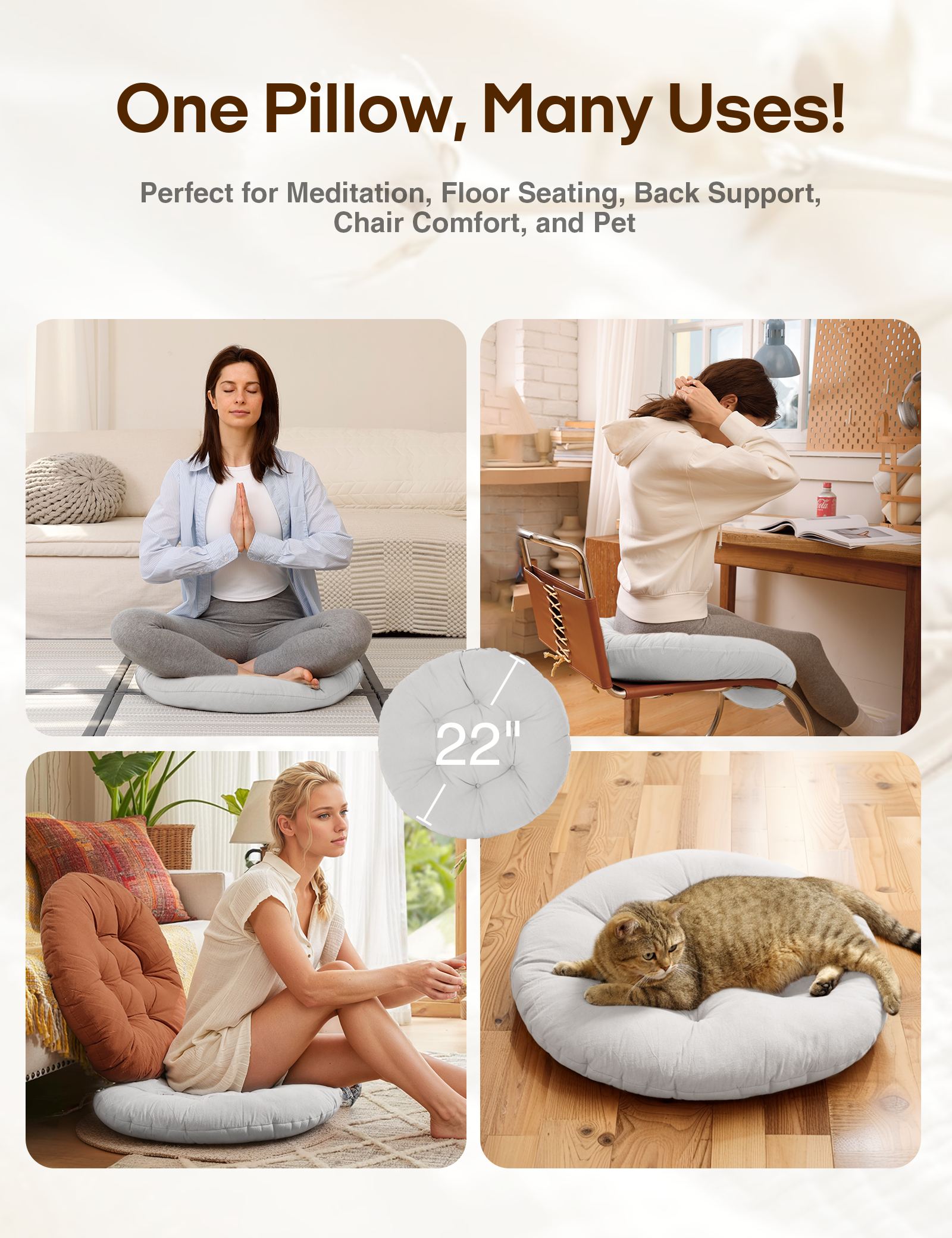 Sit & Relax Floor Pillow