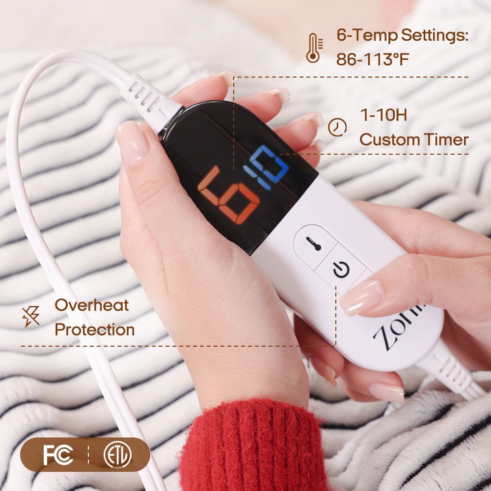 Fuzzy Calming Heated Weighted Blanket