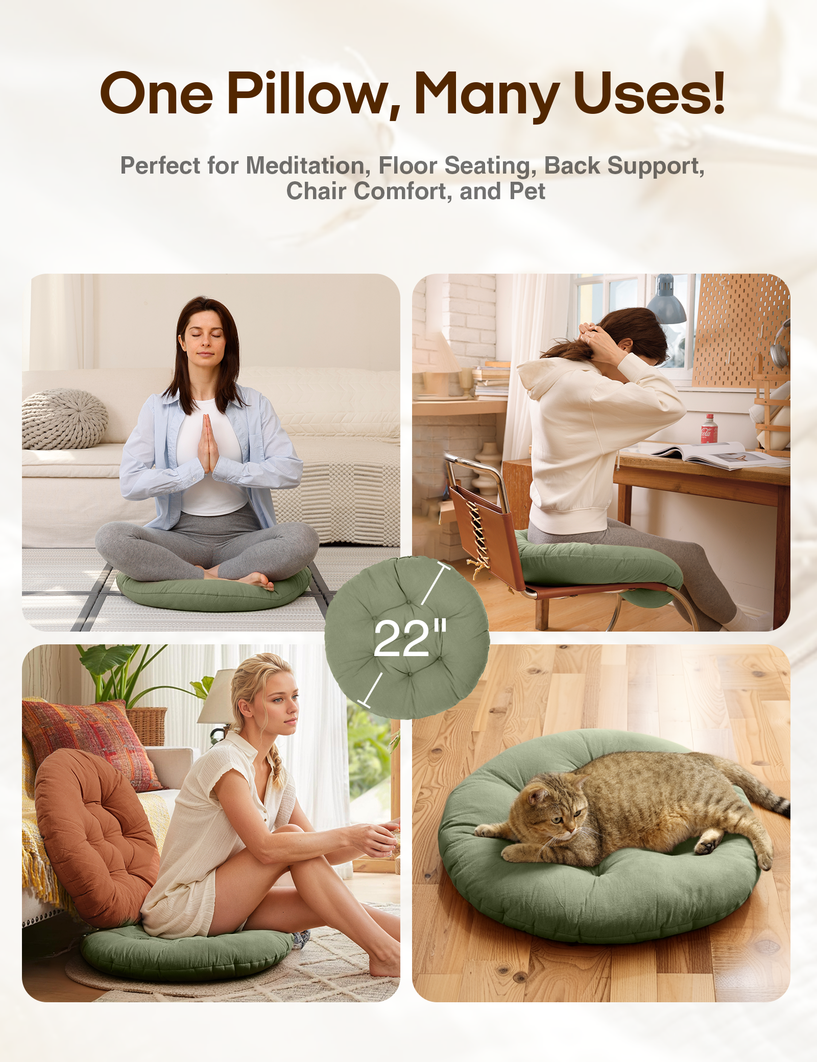 Sit & Relax Floor Pillow