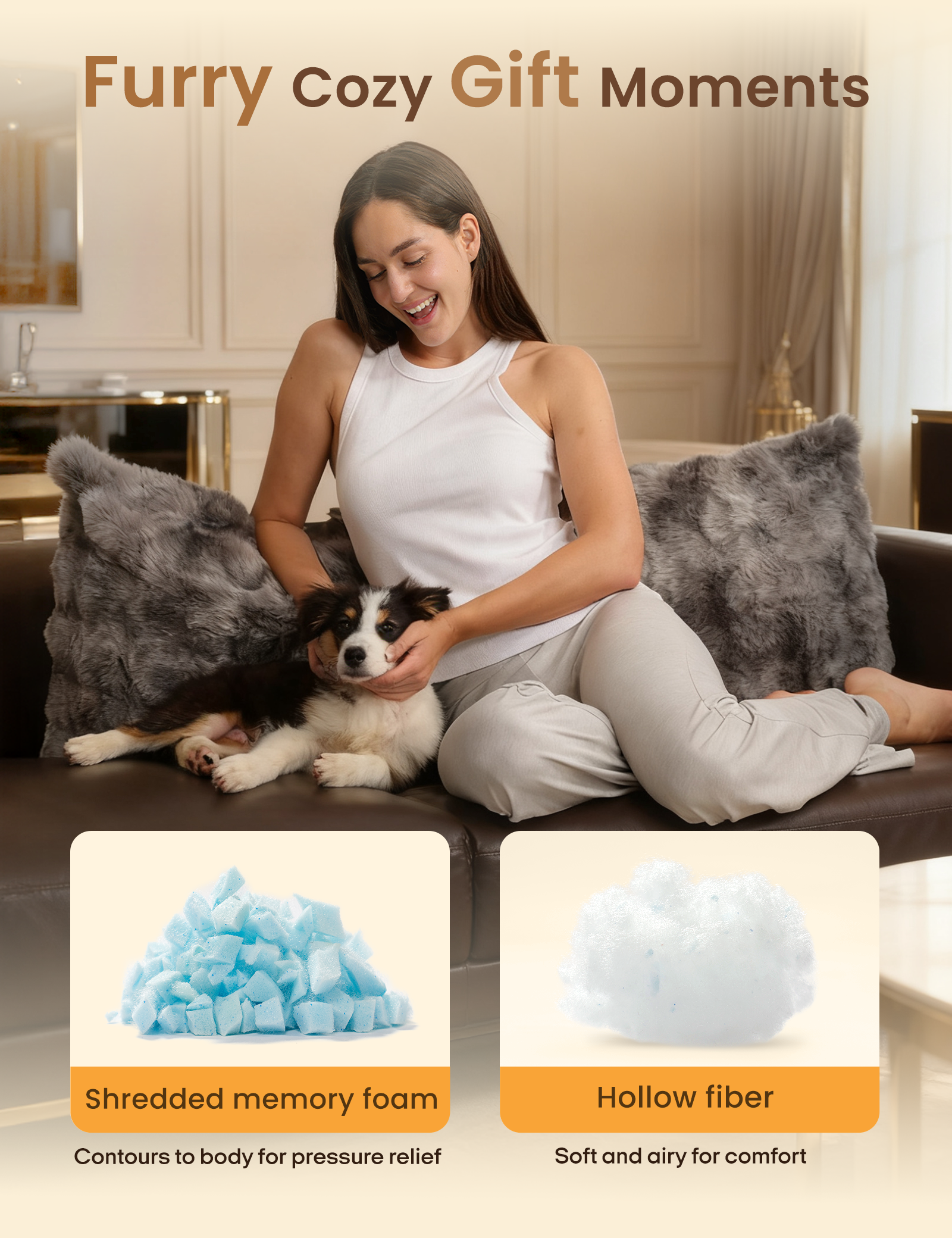 Bubble Plush Body Pillow