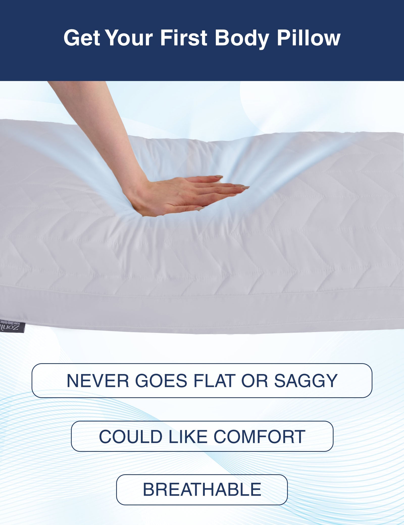 PostureAlign Basic Body Pillow