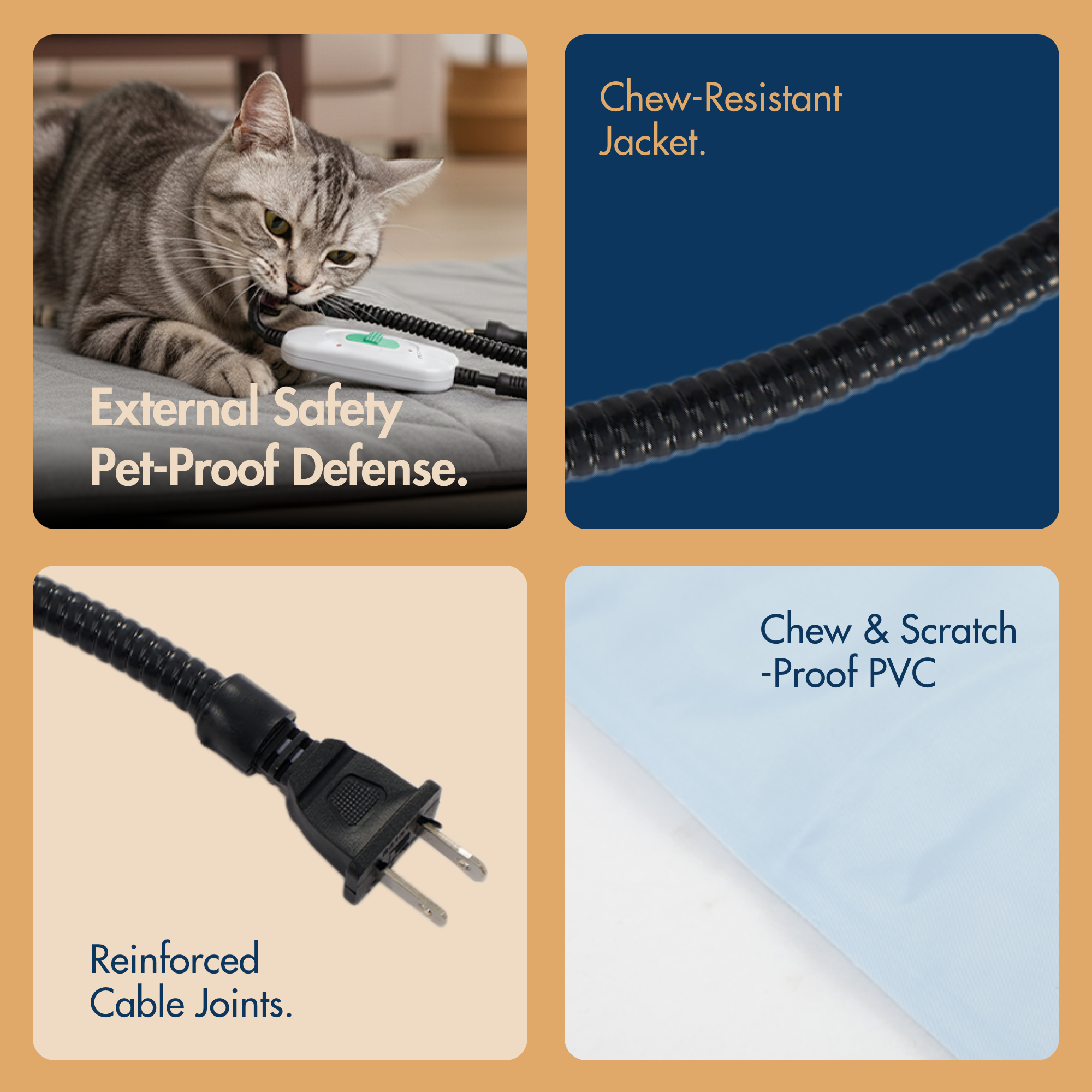 Square Electric Heated Pet Mat