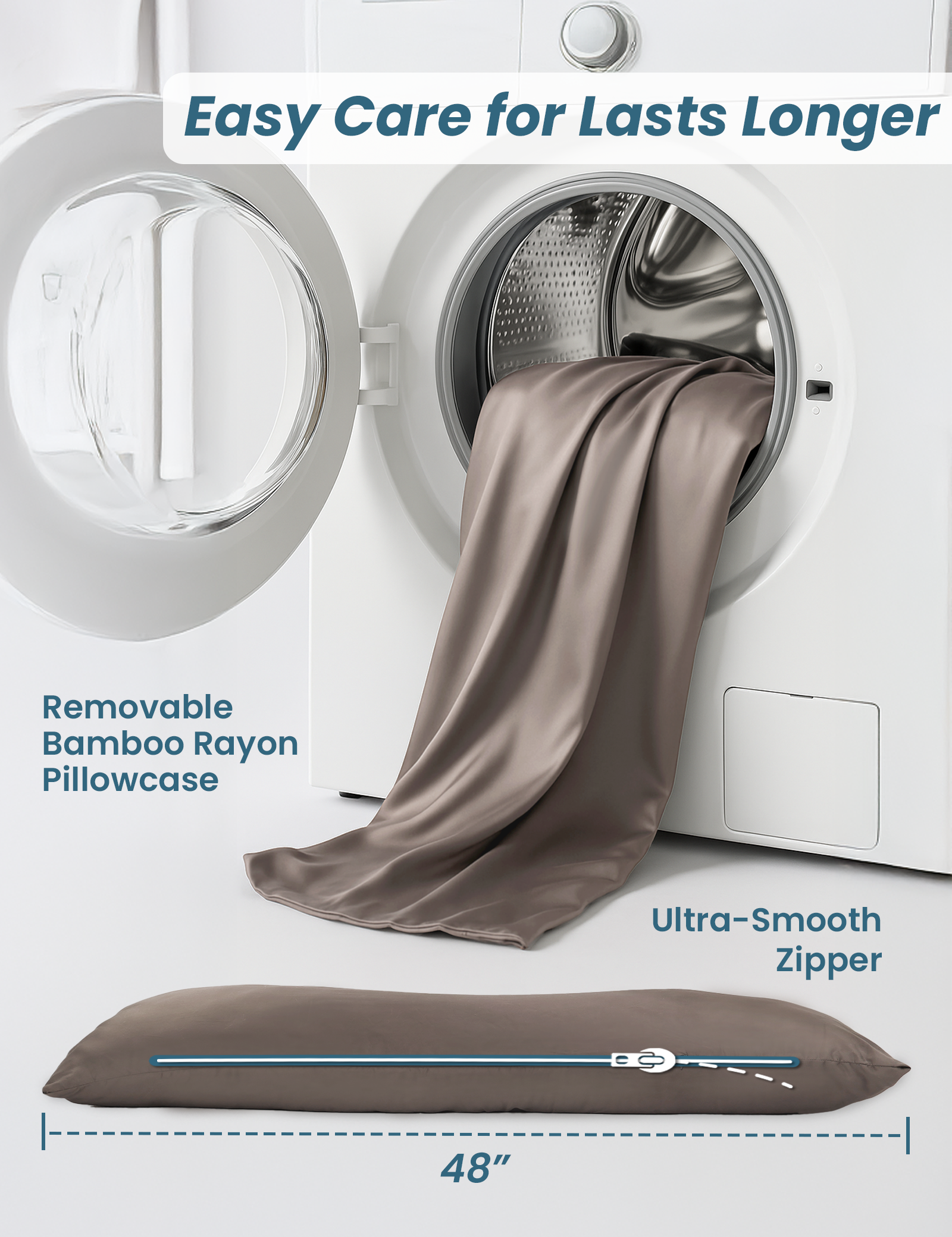 Bamboo Calm Weighted Body Pillow