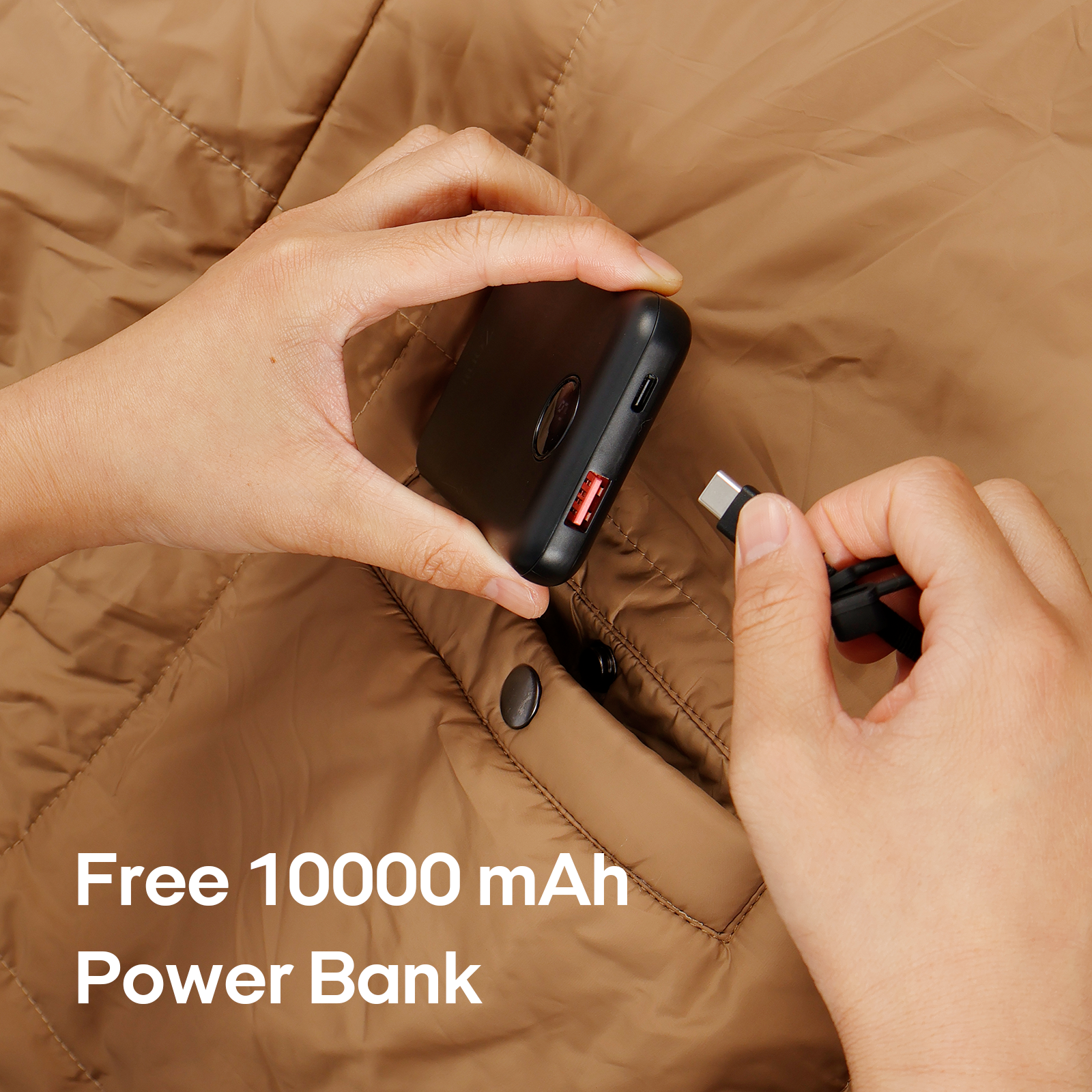 2-in-1 Cordless Wearable Heated Blanket