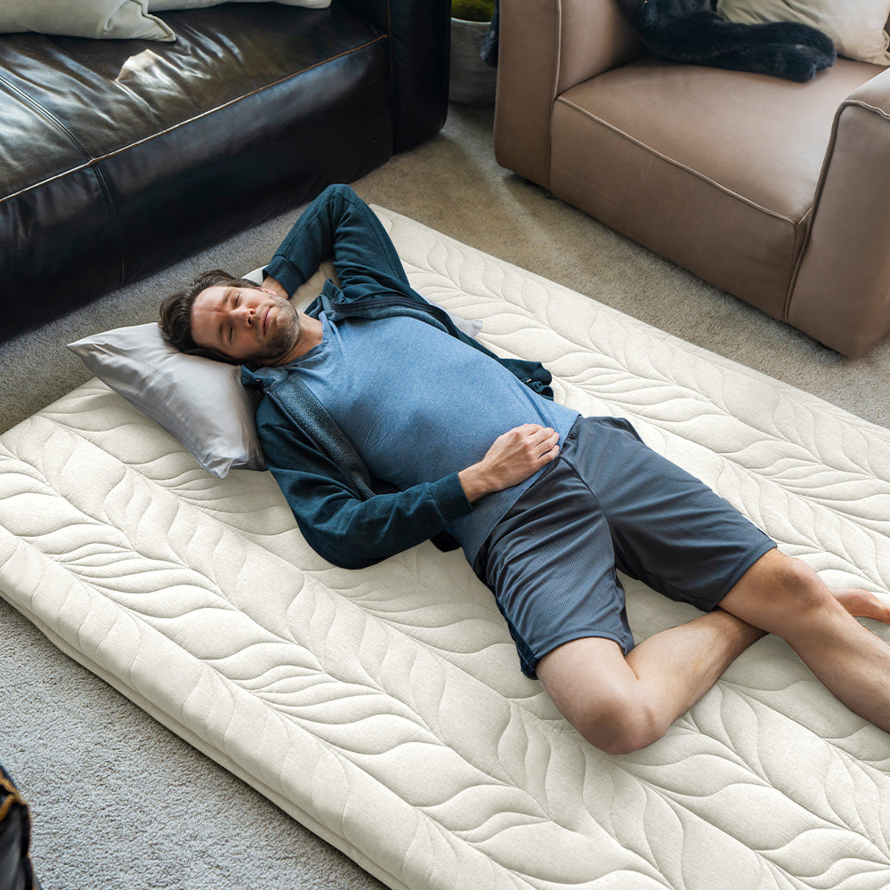 Thick 100% Soft Cotton Floor Mattress - Removable Cover