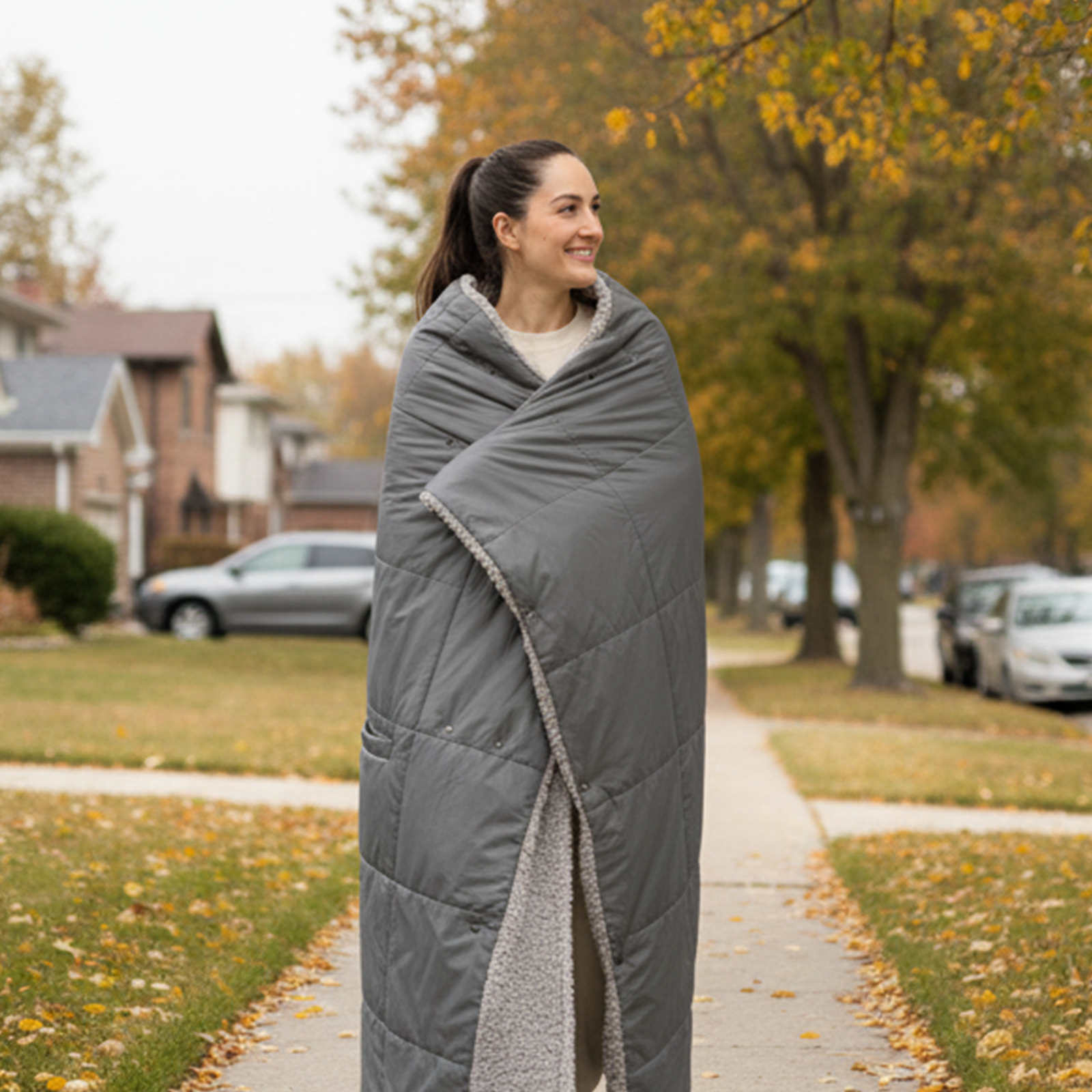 2-in-1 Cordless Wearable Heated Blanket