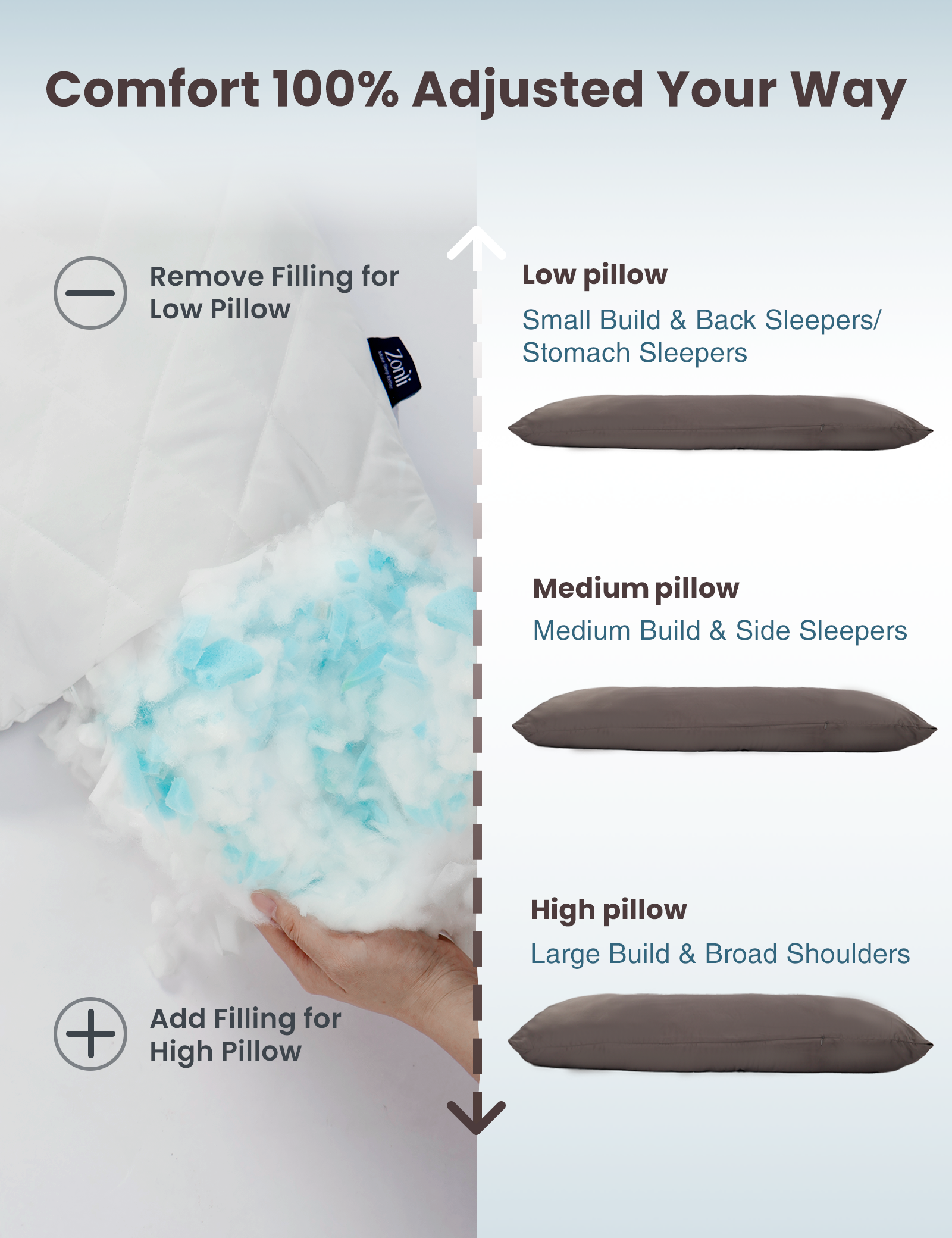 Bamboo Calm Weighted Body Pillow