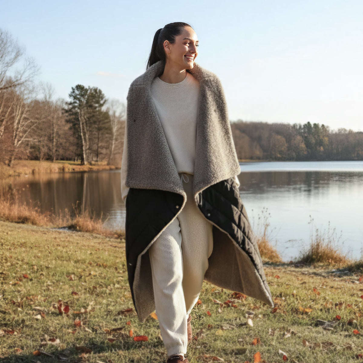 2-in-1 Cordless Wearable Heated Blanket （Waist Belt Edition）