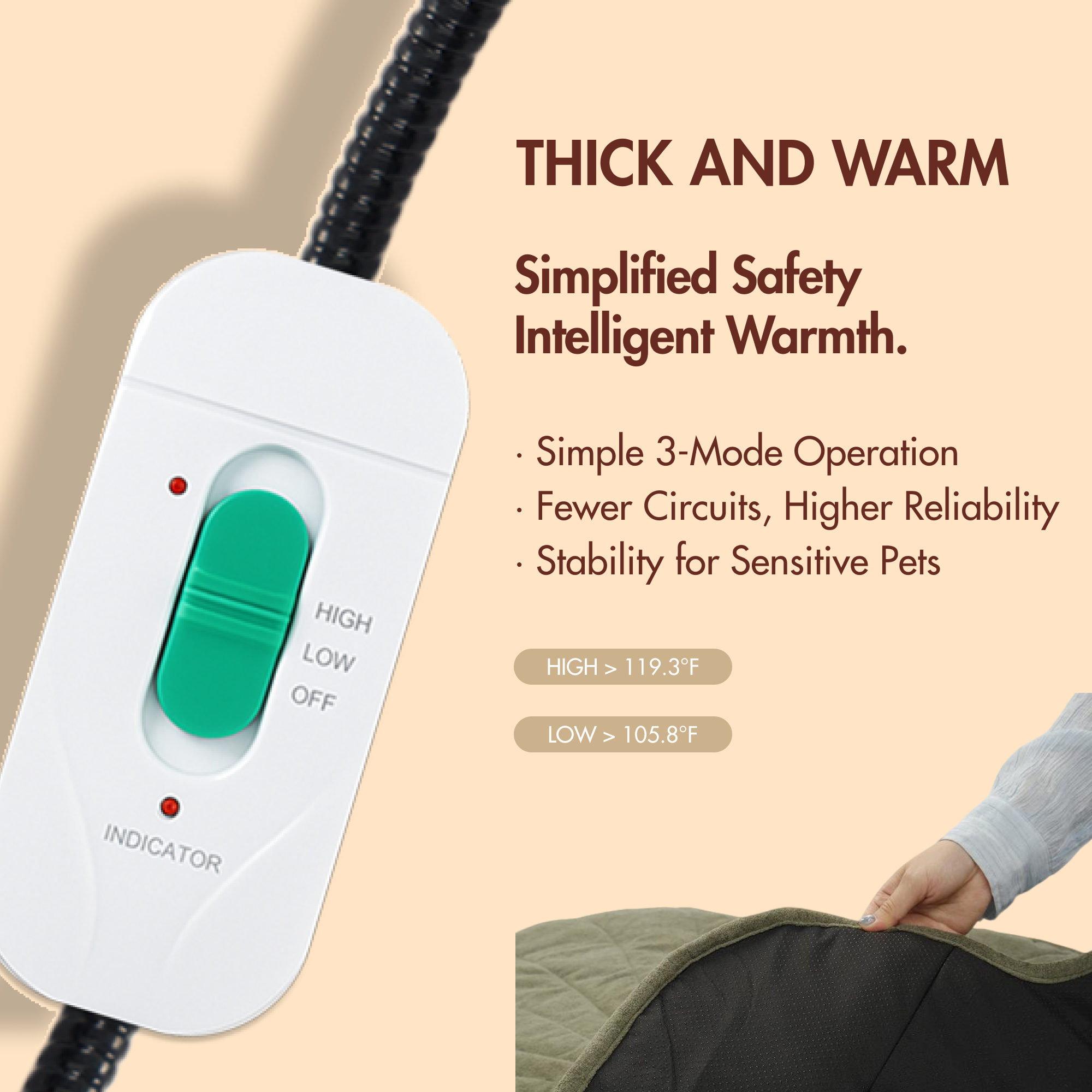 Maple Leaf-Shaped Pet Heating Mat